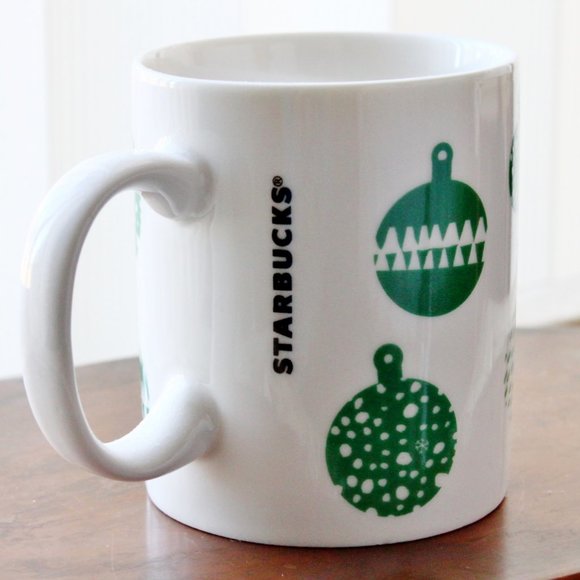 Starbucks 2016 Coffee Mug Green Glossy Ornaments Christmas Holiday Cup Cocoa Tea - Picture 4 of 7